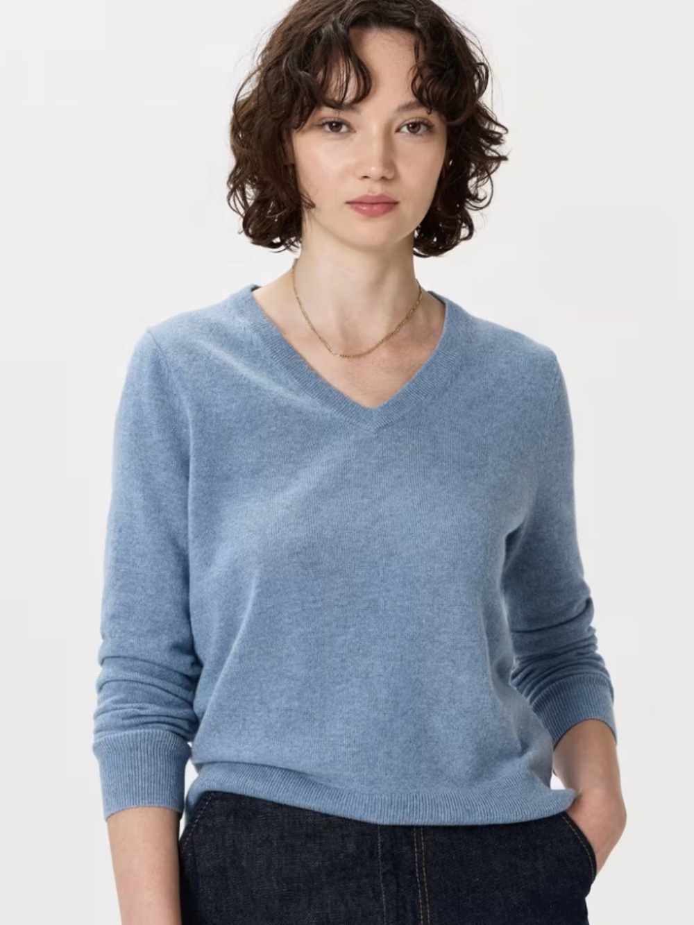 NWT Quince Mongolian Cashmere V-Neck Sweater